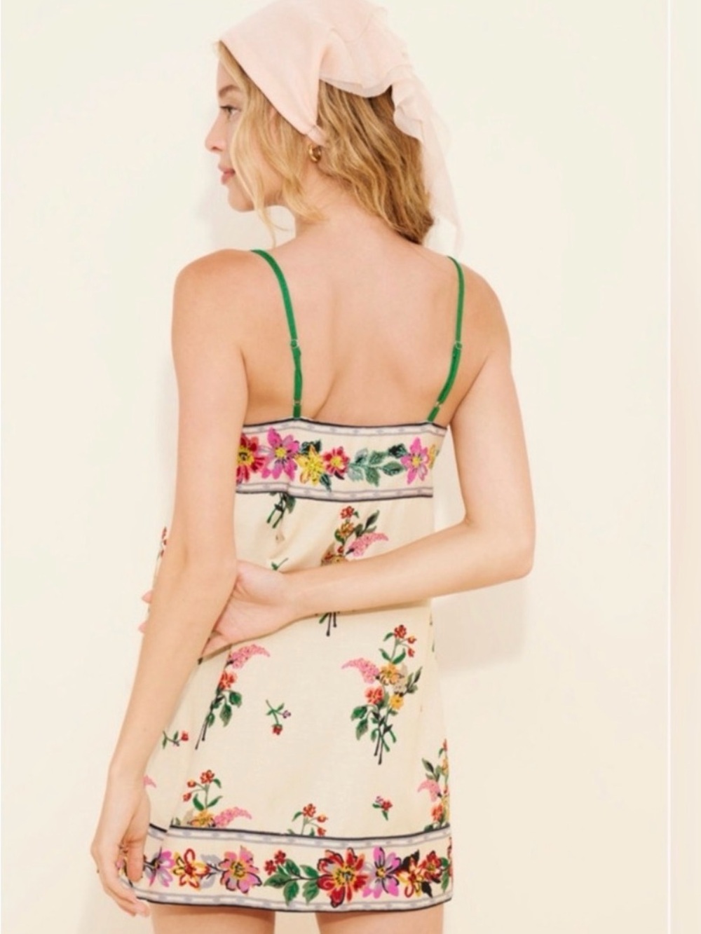 NWT Free People Bali Take Me With You Mini Shift Dress Ivory Size Medium - Picture 3 of 12